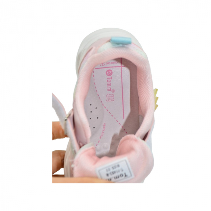 Pantofi ortopedici sport, cu leduri, pentru fete, Tom Miki T-11483-B, Roz [4]
