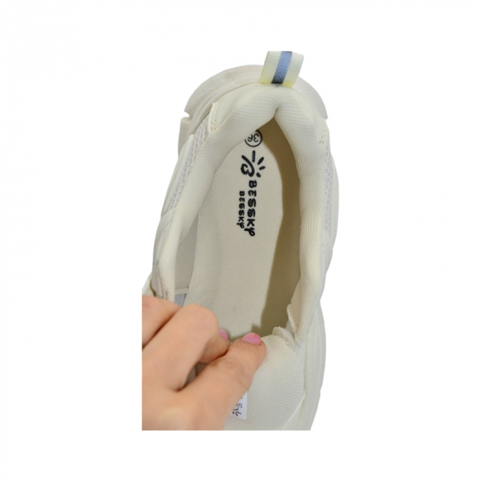 Pantofi ortopedici sport pentru fete, Bessky BY3664-3C, Crem [4]