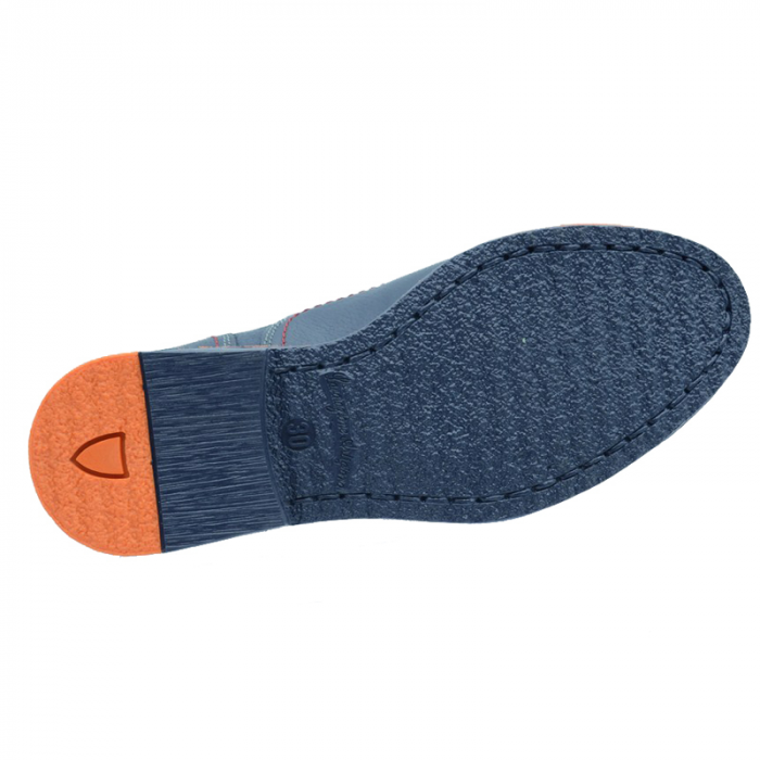 Pantofi din piele pentru baieti Moskala 04-130-B-30, Bleumarin [4]