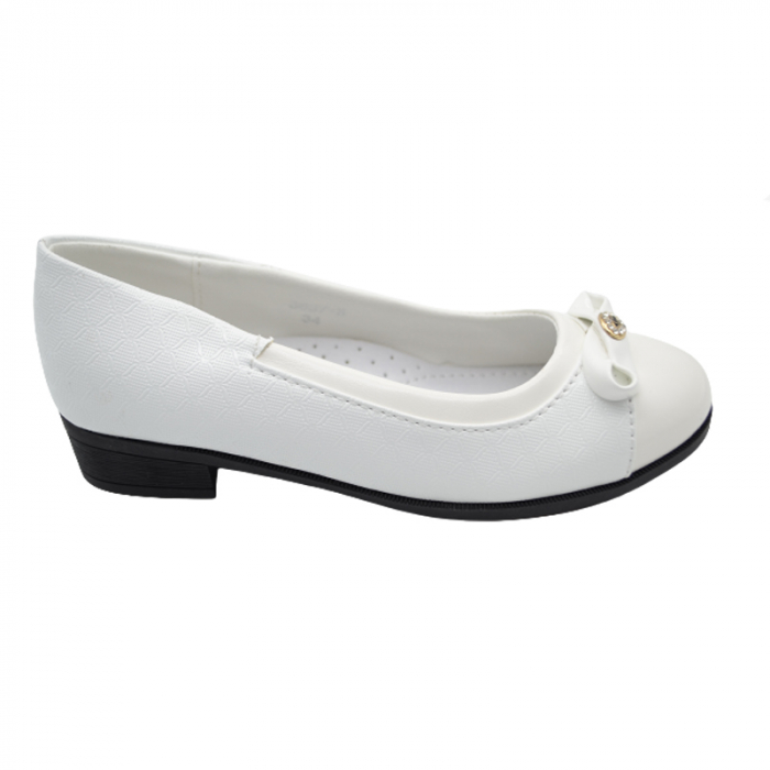 Pantofi pentru fete BIKI C-T36-37-B, Alb [5]