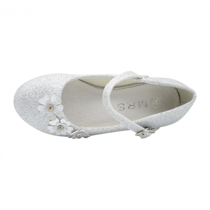 Pantofi cu toc pentru fete MRS RY2023-24, Argintiu [2]
