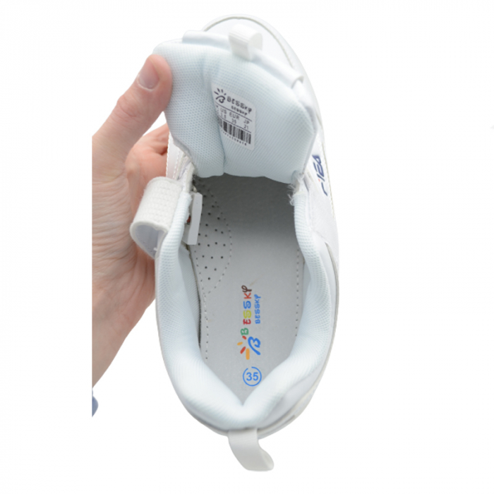 Pantofi ortopedici pentru baieti Bessky B8893-1B, Alb [7]