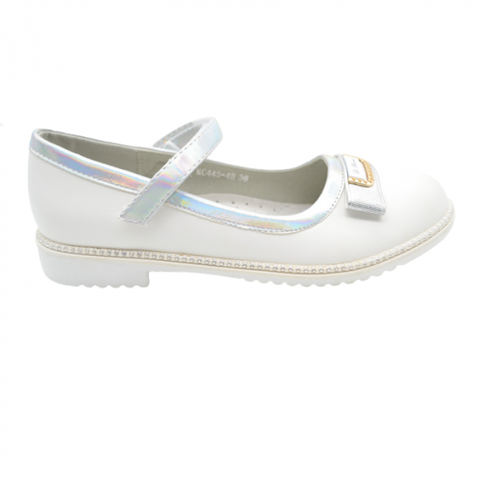 Pantofi pentru fete Bessky NC445-4B, Alb [6]