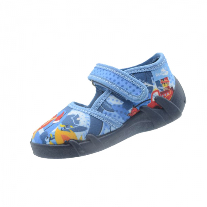 Pantofi profilactici din panza pentru baieti Renbut 33-416-98A-21, Albastru [1]