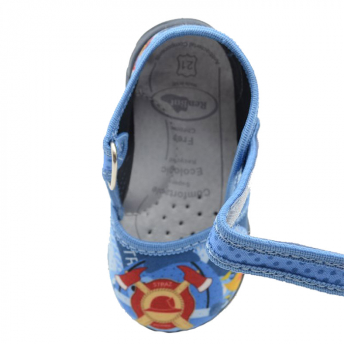 Pantofi profilactici din panza pentru baieti Renbut 33-416-98A-21, Albastru [2]