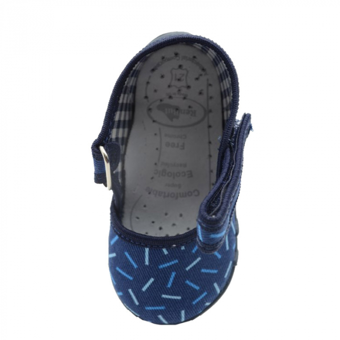 Pantofi profilactici din panza pentru baieti Renbut 33-416-98B-21, Bleumarin [2]
