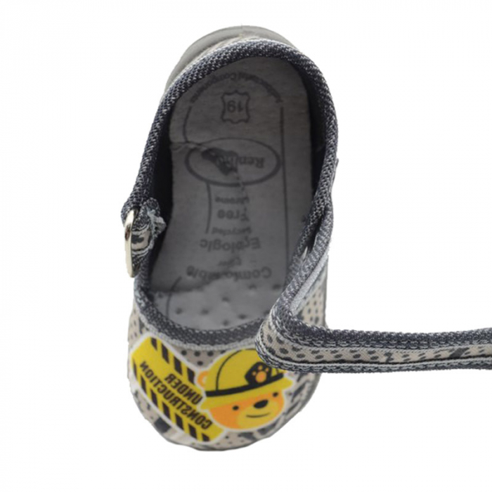 Pantofi profilactici din panza pentru baieti Renbut 33-416-98G-19, Gri [2]