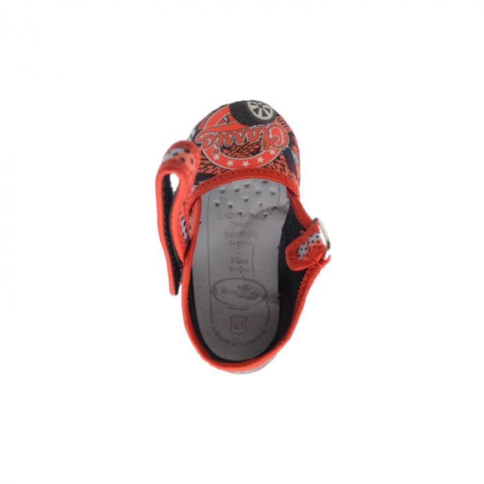 Pantofi profilactici din panza pentru baieti Renbut 33-416-98R-21, Rosu [3]