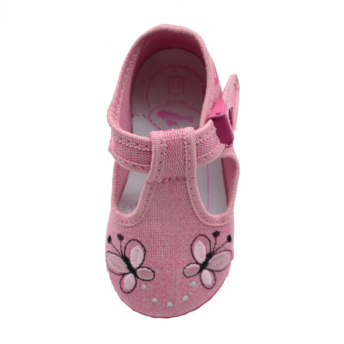 Pantofi profilactici din panza pentru fete Renbut 33-415-98R1-19, Roz [3]