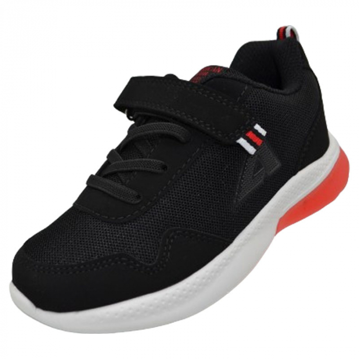 Pantofi sport cu led pentru baieti American Club ES118/23, Negru [2]