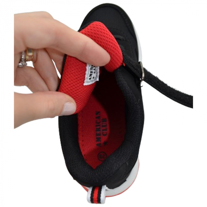 Pantofi sport cu led pentru baieti American Club ES118/23, Negru [5]
