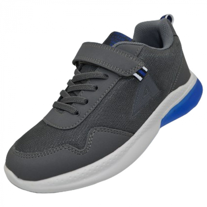 Pantofi sport cu led pentru baieti American Club ES119/23, Gri [2]