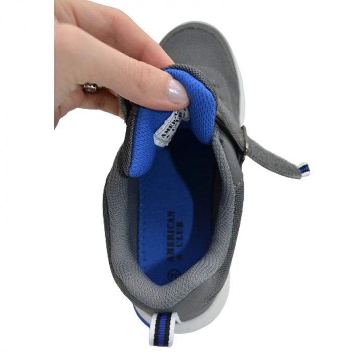 Pantofi sport cu led pentru baieti American Club ES119/23, Gri [4]