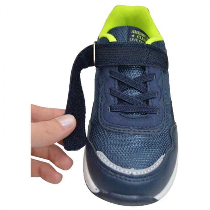 Pantofi sport cu led pentru baieti American Club ES114/23, Bleumarin [3]