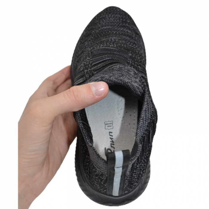Pantofi sport din panza pentru baieti Tom Miki T-0361-A, Negru [4]