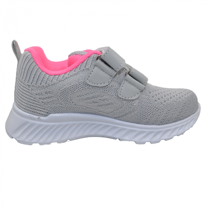 Pantofi sport din panza pentru fete American Club XD70/23G, Gri [3]