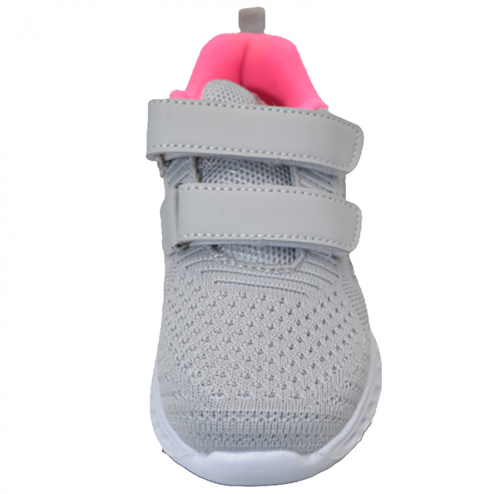 Pantofi sport din panza pentru fete American Club XD70/23G, Gri [2]