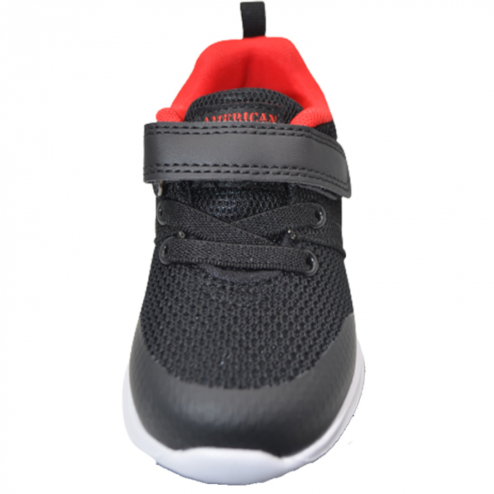 Pantofi sport ortopedici din panza pentru baieti American Club HA63/23N, Negru [2]