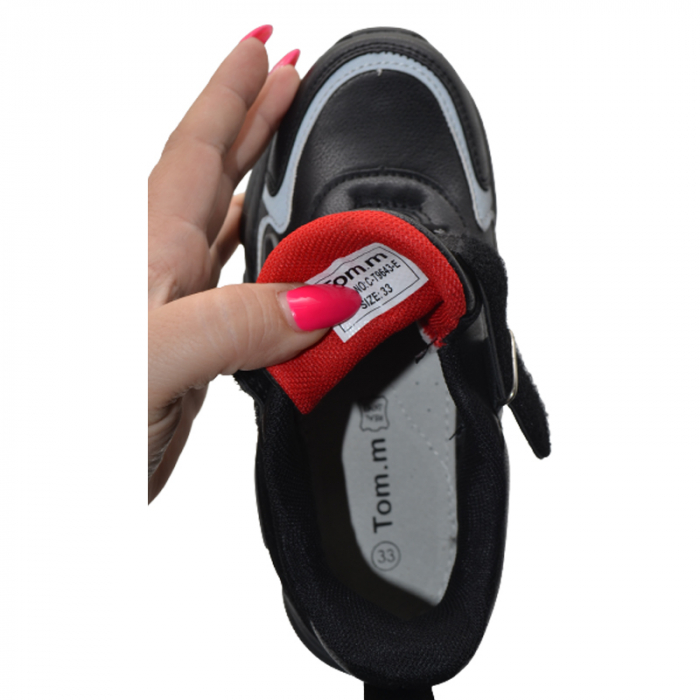 Pantofi sport ortopedici pentru baieti Tom Miki C-T8643-E, Negru [4]