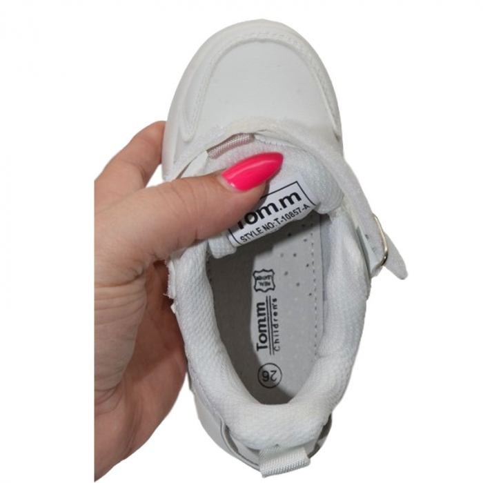 Pantofi sport ortopedici pentru fete Tom Miki T-10857-A, Alb [4]