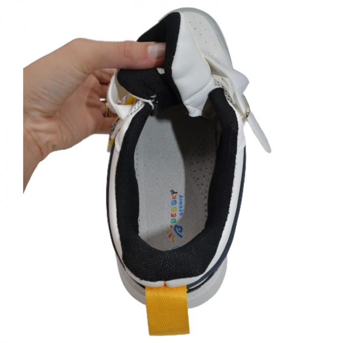 Pantofi sport ortopedici pentru baieti Bessky B1533-4C, Alb [3]