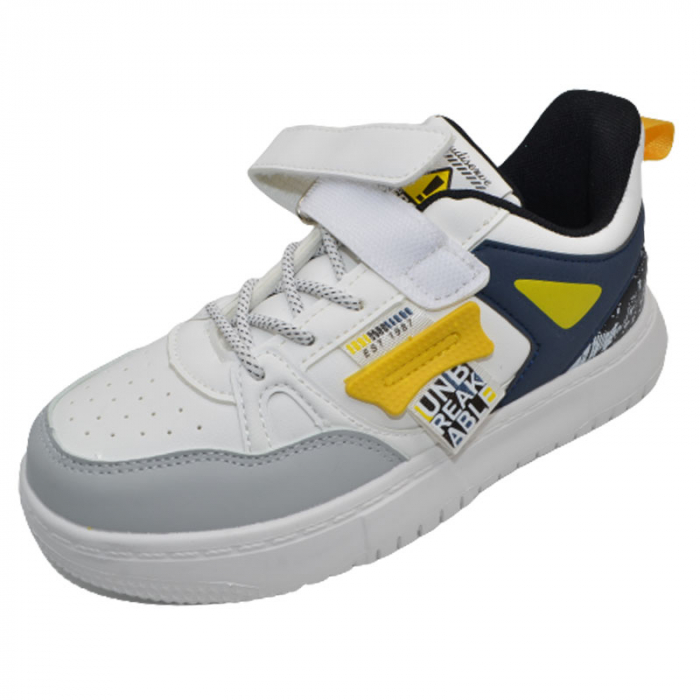 Pantofi sport ortopedici pentru baieti Bessky B1533-4C, Alb [2]