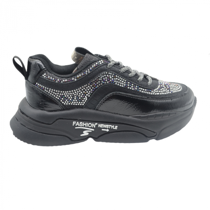 Pantofi sport ortopedici pentru fete Tom Miki C-T9918-A, Negru [4]