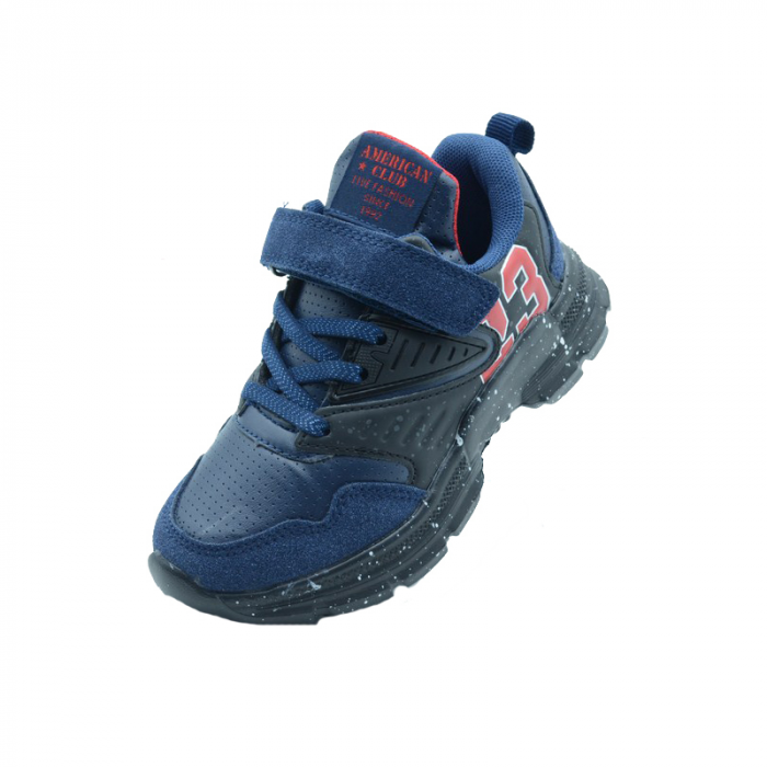 Pantofi sport pentru baieti American Club BS14/20B, Bleumarin [3]