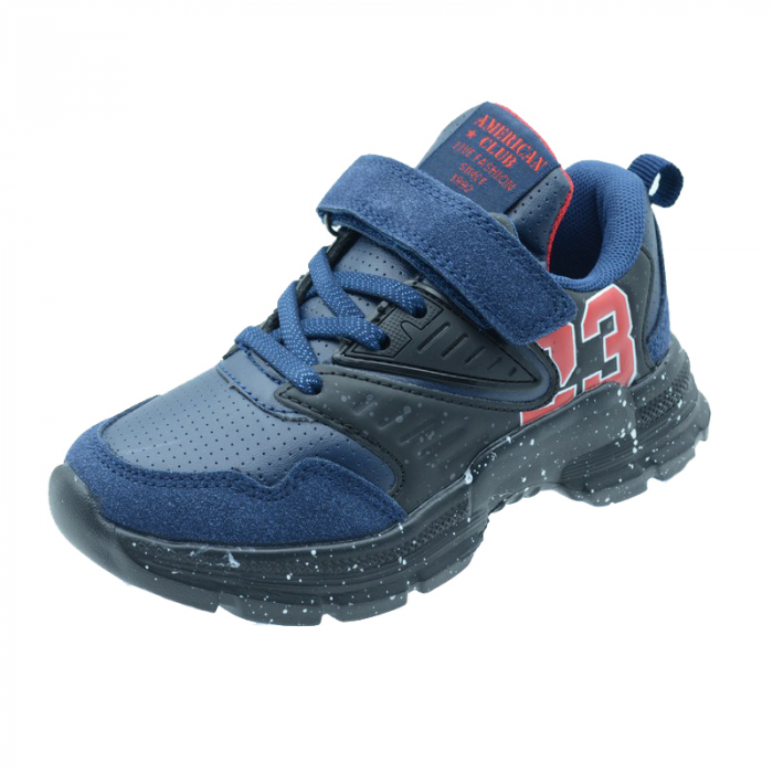 Pantofi sport pentru baieti American Club BS14/20B, Bleumarin [1]