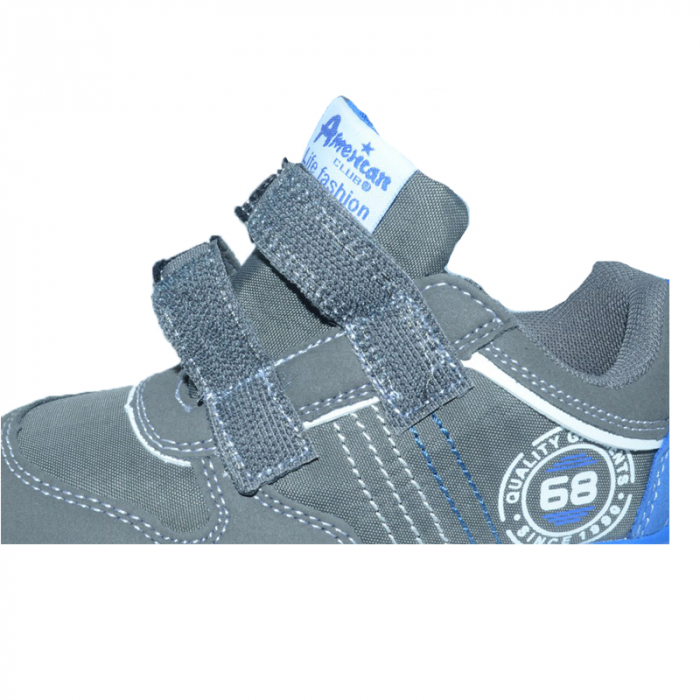 Pantofi sport pentru baieti American Club ES31/19G-31, Gri [7]