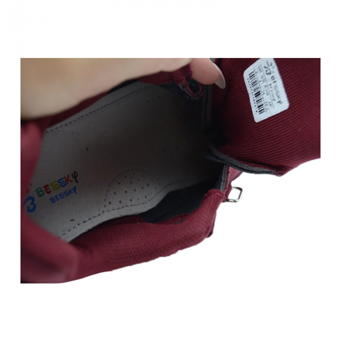 Pantofi sport pentru baieti Bessky B8991B-7, Visiniu [4]