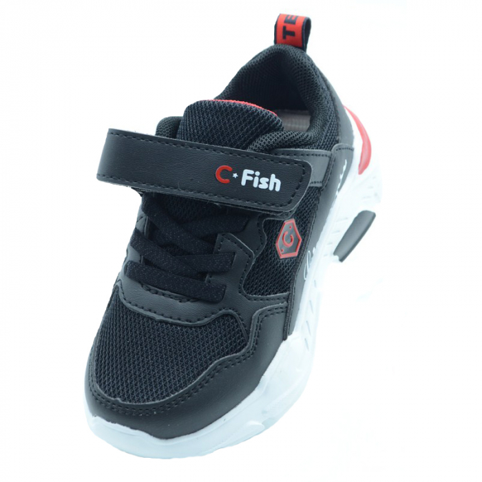Pantofi sport pentru baieti C-Fish IX41-N-30, Negru [4]