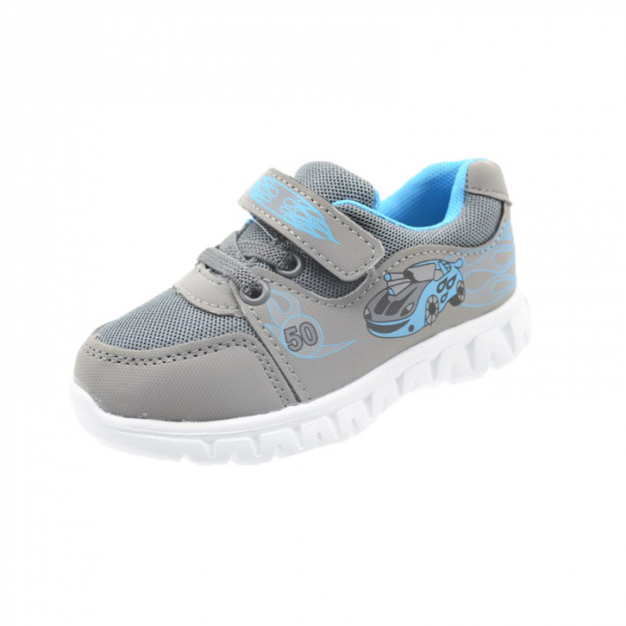 Pantofi sport pentru baieti Tom Miki C-T39-49-B-21-eu, Gri [1]