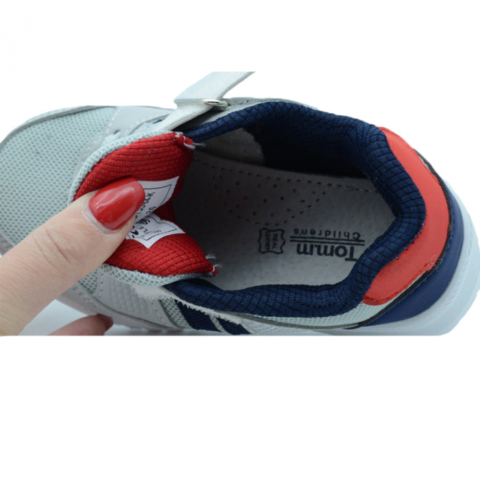 Pantofi sport pentru baieti Tom Miki C-T55-64-K-31, Gri [4]