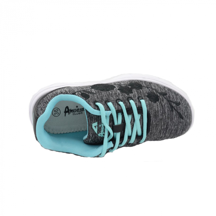 Pantofi sport pentru fete American Club 6223-11-32, Gri [3]