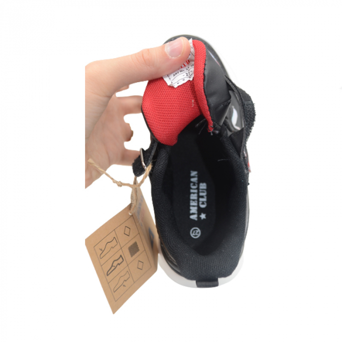 Pantofi sport pentru baieti American Club AA20/22N, Negru [4]