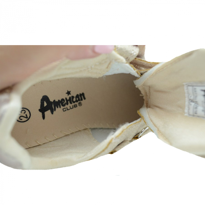 Pantofi sport pentru fete American Club ES26/19AU-25, Auriu [3]