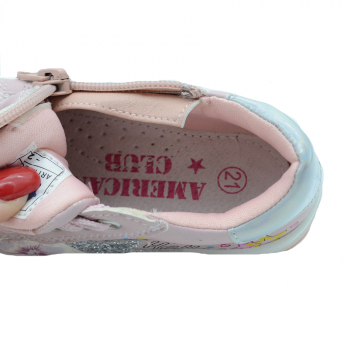 Pantofi sport pentru fete American Club GC15/20R-24, Roz [3]