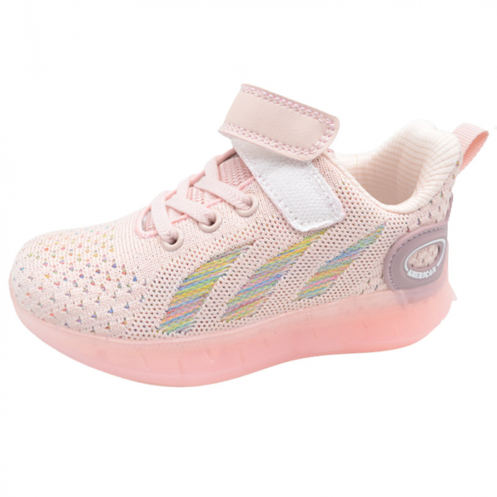 Pantofi sport pentru fete American Club RL 79/22R, Roz [2]
