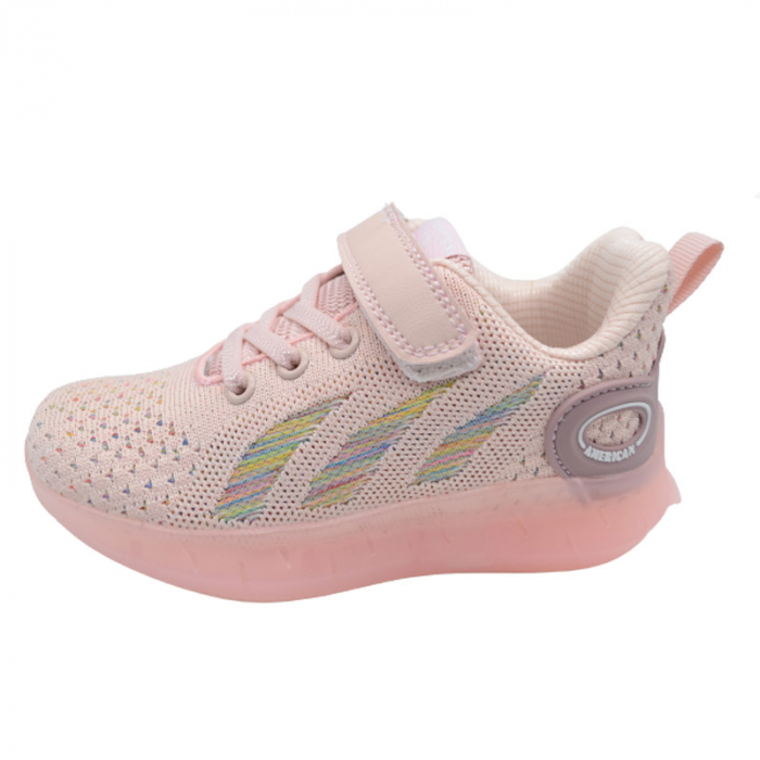 Pantofi sport pentru fete American Club RL 79/22R, Roz [3]