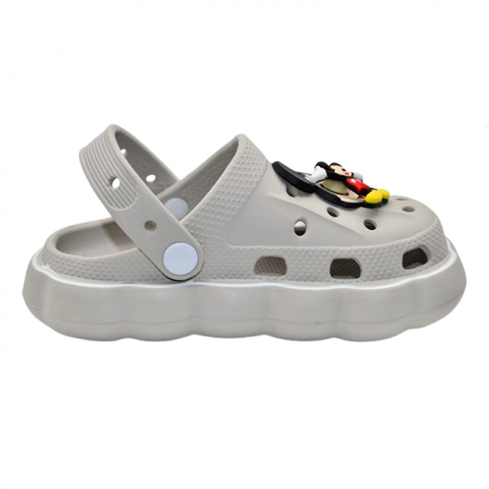 Papuci din spuma EVA Mickey Mouse pentru baieti Mini Junior PSE-5, Gri [2]