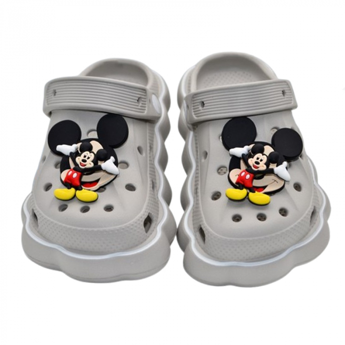 Papuci din spuma EVA Mickey Mouse pentru baieti Mini Junior PSE-5, Gri [5]