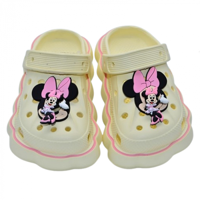 Papuci din spuma EVA Minnie Mouse pentru fete Mini Junior PSE-6, Galben [5]