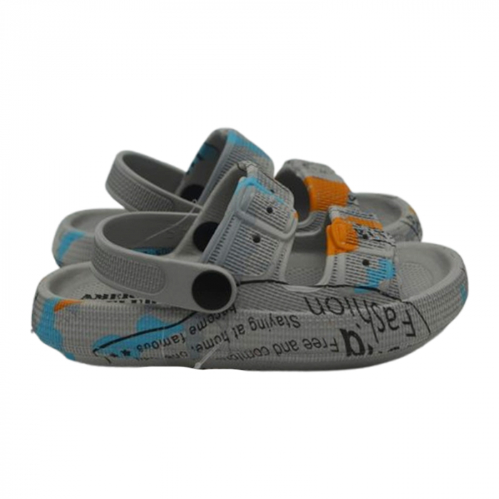Papuci din spuma EVA, pentru baieti, American Club, NH179G, Gri [2]