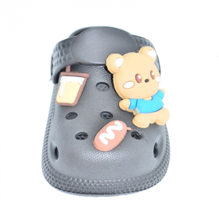 Papuci din spuma EVA pentru copii Mini Junior PAP-MJ7, Negru [2]