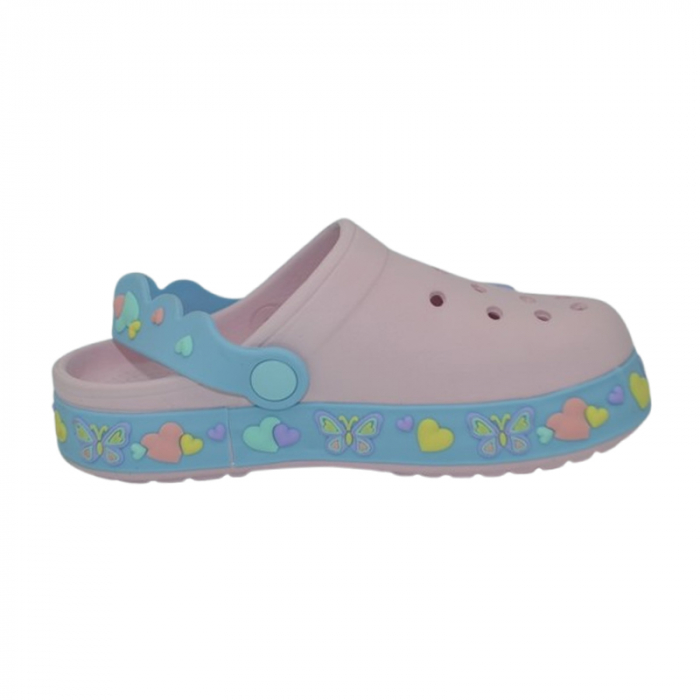 Papuci din spuma EVA, pentru fete, American Club, NH184R, Roz [2]