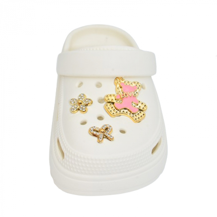 Papuci din spuma EVA pentru fete Mini Junior PAP-MJ15, Crem [2]