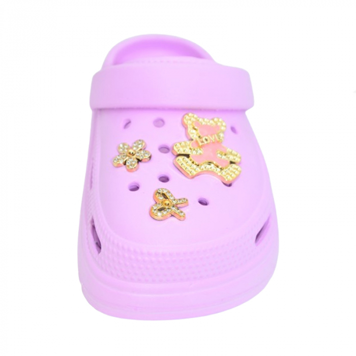 Papuci din spuma EVA pentru fete Mini Junior PAP-MJ16, Mov [2]