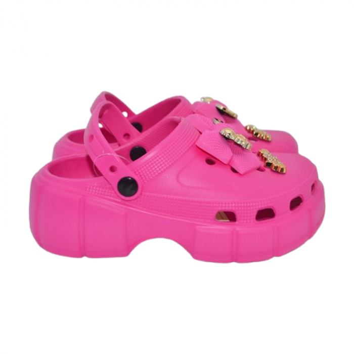 Papuci din spuma EVA, pentru fete, Mini Junior PSF-100625MJF, Fucsia [2]