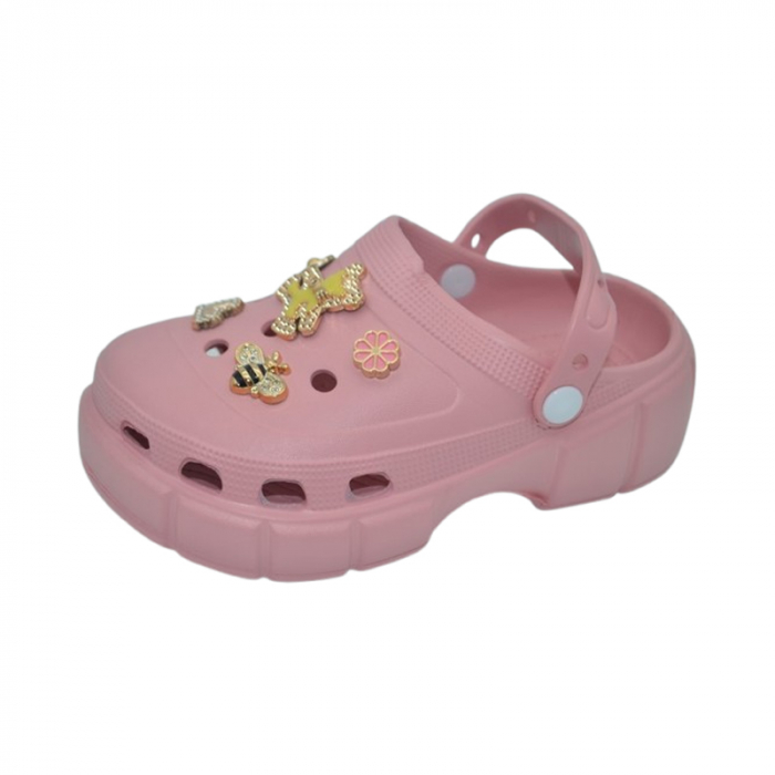 Papuci din spuma EVA, pentru fete, Mini Junior PSF-100625R, Roz [3]